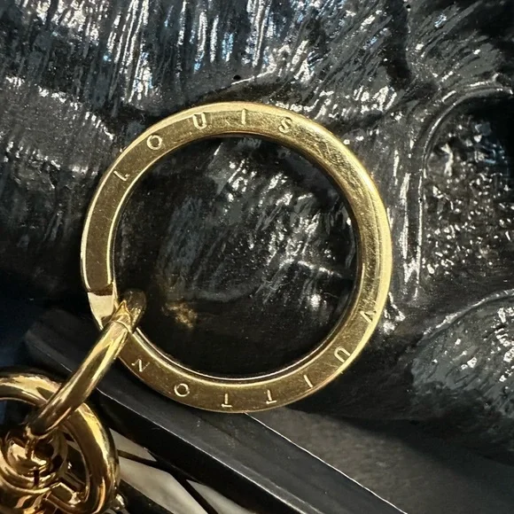 LOUIS VUITTON Petite Malle Bag Charm & Key Holder EUC​